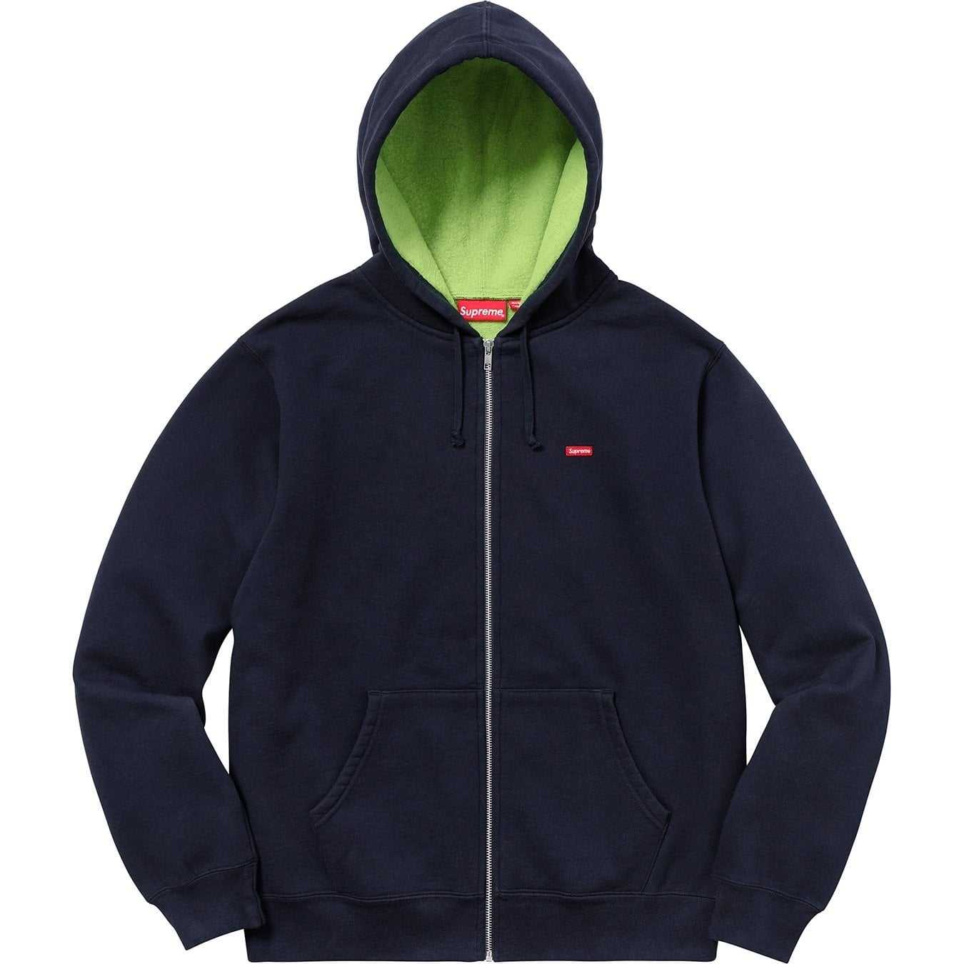 Contrast Zip Up Hooded Sweatshirt view 8